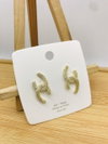 AD Diamond Steel And Rose Gold Party Wear Earrings 42
